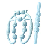 Maxbell 2 Pieces Massage Roller Multifunctional Muscle Roller for Arms Indoor Sports blue
