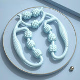 Maxbell 2 Pieces Massage Roller Multifunctional Muscle Roller for Arms Indoor Sports blue