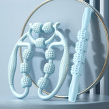 Maxbell 2 Pieces Massage Roller Multifunctional Muscle Roller for Arms Indoor Sports blue