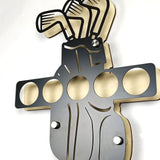 Maxbell Golf Ball Display Holder Golfer Gift Wall Art Decor Fashion Craft Wall Mount