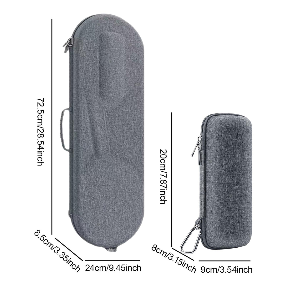 Badminton Racket Case Waterproof for Men Women Handbag with Handle Organizer Gray
