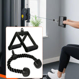 Cable Attachment Set Ergonomic LAT Pulldown Accessories for Shoulders Elbows