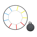 Agility Ladder Sturdy for Kids Youth Adults for Fitness Outdoor Sports Rugby 12 grids multicolor