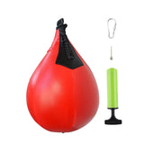 Boxing Speed Bag Hanging Heavy Duty Punch Ball for Fighting Muay Thai Boxing red
