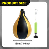 Boxing Speed Bag Hanging Heavy Duty Punch Ball for Fighting Muay Thai Boxing black gold