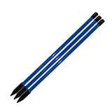 3 Pieces Golf Alignment Rods Training Aid for Putting Swing Practice Outdoor blue