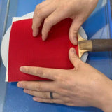 Table Tennis Rubber Positioning Tool Lightweight Ping Pong Rubber Gluing Aid Straight Full Cover