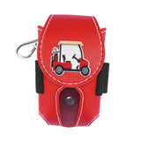 Golf Ball Carry Pouch Professional with Clip Golfer Gift Golf Ball Waist Bag Red