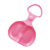 Snow Sled Portable Lightweight Sledding Equipment for Grass Outdoor Backyard Pink