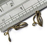 Maxbell 12 pcs Clip On Earring Earwire Findings Jewelry Making Antique Bronze - Aladdin Shoppers