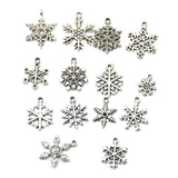 Maxbell 20pcs Antique Tibet Silver Mixed Snowflake Charms Pendant Jewelry Findings - Aladdin Shoppers