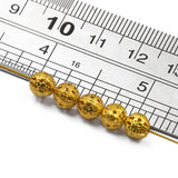 Maxbell 100pcs 6 mm Round Metal Spacer Beads Jewelry DIY Making Loose Charms Gold - Aladdin Shoppers