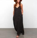 Maxbell Maxbell Sexy Women Summer Long Maxi Evening Party Dress Beach Chiffon Dress S