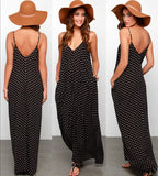 Maxbell Maxbell Sexy Women Summer Long Maxi Evening Party Dress Beach Chiffon Dress S