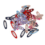 Maxbell 50Pcs Colorful Stain Coverd Hair Sleepies Hair Clips