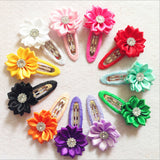 Maxbell 50Pcs Colorful Stain Coverd Hair Sleepies Hair Clips