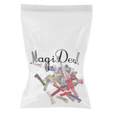 Maxbell 50Pcs Colorful Stain Coverd Hair Section Clip Hair Duck-Bill Clips - Aladdin Shoppers