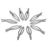 Maxbell 10Pcs Oval Square Shape Hair Clips Duck-Bill Clips DIY Accessory