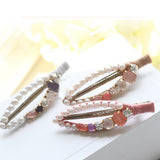 Maxbell 10Pcs Oval Square Shape Hair Clips Duck-Bill Clips DIY Accessory