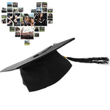 Maxbell Black Mortar Board Adults Graduation Hat Cap Dress Accessory For Student - Aladdin Shoppers