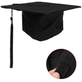 Maxbell Black Mortar Board Adults Graduation Hat Cap Dress Accessory For Student - Aladdin Shoppers