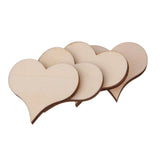 Maxbell 50Pcs Mini Wooden Hearts Embellishments for Craft 22x3mm - Aladdin Shoppers