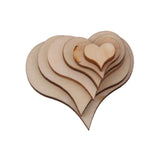 Maxbell 50Pcs Mini Wooden Hearts Embellishments for Craft 22x3mm - Aladdin Shoppers