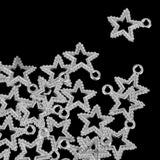 Maxbell 50pcs Vintage Silver Star Shape Charms Pendants For DIY Jewelry - Aladdin Shoppers