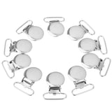 Maxbell 10 Round Shape Pacifier Suspender Clips Holder Crafts w Plastic Insert 2.5cm - Aladdin Shoppers