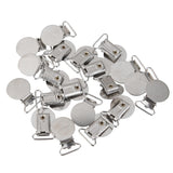 Maxbell 20x Round Shape Pacifier Suspender Clips Holder Crafts w Plastic Insert 2cm - Aladdin Shoppers