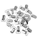 Maxbell 20pcs Webbing Hook Pacifier Suspender Clips Silver 20mm - Aladdin Shoppers