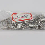 Maxbell 20pc Silver Plated Round Split Keyrings Keychain Clasp With Chains - Aladdin Shoppers