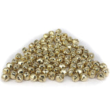 Maxbell 100Pcs 15mm Iron Ball Jingle Bells for Jewelry Making DIY Decoration Gold - Aladdin Shoppers