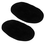 Pair of Suede Fabric Pre-Punched Patches For Alterations Repair Decorations Clothing DIY Black