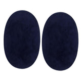 Maxbell 2 Pairs Sew-On Oval Elbow/Knee Patches Repair Sewing Applique Grey/Blue
