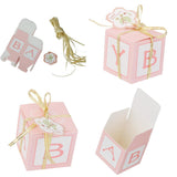 Maxbell 12pcs Paper Candy Sweets Gift Boxes Baby Shower Favors Pink - Aladdin Shoppers