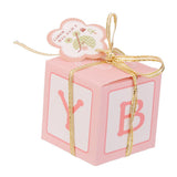 Maxbell 12pcs Paper Candy Sweets Gift Boxes Baby Shower Favors Pink - Aladdin Shoppers