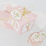 Maxbell 12pcs Paper Candy Sweets Gift Boxes Baby Shower Favors Pink - Aladdin Shoppers