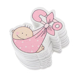 Maxbell 10pcs Wooden Pink Infant Carriage Embellishments Card Making Baby Shower - Aladdin Shoppers