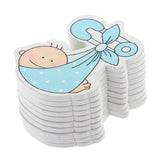 Maxbell 10pcs Wooden Blue Infant Carriage Embellishments Card Making Baby Shower - Aladdin Shoppers