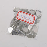 Maxbell Resin Heart Flatback Buttons Decoration DIY Crafts 12mm 100pcs Silver - Aladdin Shoppers