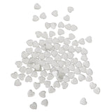 Maxbell Resin Heart Flatback Buttons Decoration DIY Crafts 12mm 100pcs Silver - Aladdin Shoppers