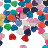 Maxbell Heart Flatback Buttons Decoration DIY Crafts 12mm 100pcs Mixed Color - Aladdin Shoppers