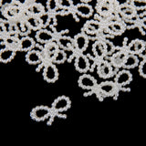 Maxbell 200Pcs Pearls Cabochon Embellishments Craft Decoration Star Bowknot Shaped