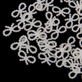 Maxbell 100 Bowknot Shaped Faux Pearls Cabochon Embellishments Wedding Card Making - Aladdin Shoppers