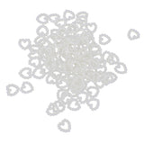 Maxbell 100 Heart Shaped Faux Pearls Cabochon Embellishments Wedding Card Making - Aladdin Shoppers