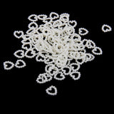 Maxbell 100 Heart Shaped Faux Pearls Cabochon Embellishments Wedding Card Making - Aladdin Shoppers