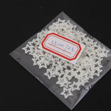 Maxbell 100Pcs Star Shaped Faux Pearls Cabochon Embellishments Wedding Card Making - Aladdin Shoppers