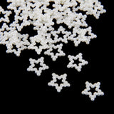 Maxbell 100Pcs Star Shaped Faux Pearls Cabochon Embellishments Wedding Card Making - Aladdin Shoppers