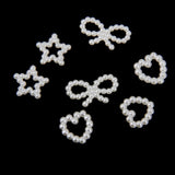 Maxbell 150 Assorted Shaped Faux Pearls Cabochon Embellishments Wedding Card Making - Aladdin Shoppers